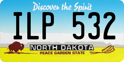 ND license plate ILP532