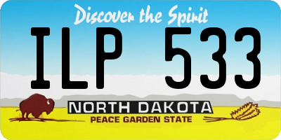ND license plate ILP533