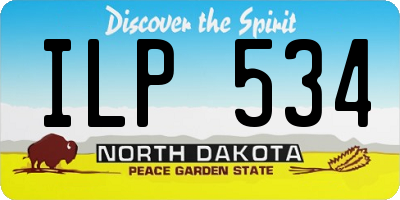 ND license plate ILP534