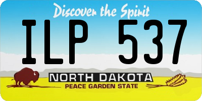ND license plate ILP537