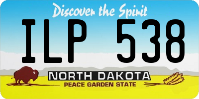 ND license plate ILP538