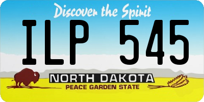 ND license plate ILP545