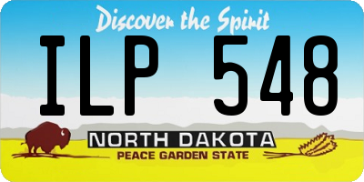 ND license plate ILP548