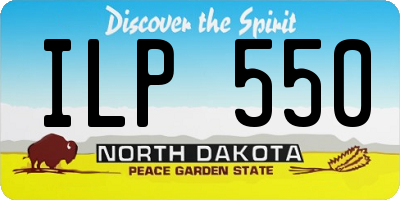 ND license plate ILP550