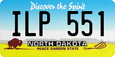 ND license plate ILP551