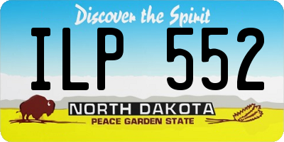 ND license plate ILP552