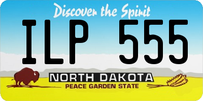 ND license plate ILP555