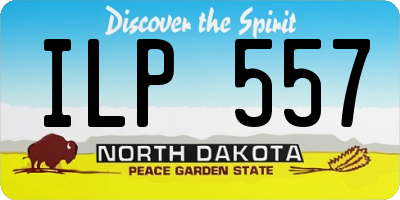 ND license plate ILP557