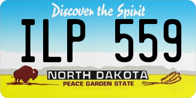 ND license plate ILP559