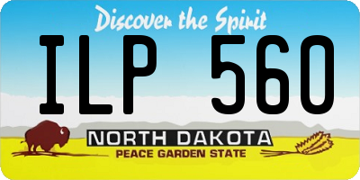 ND license plate ILP560
