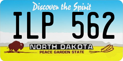 ND license plate ILP562