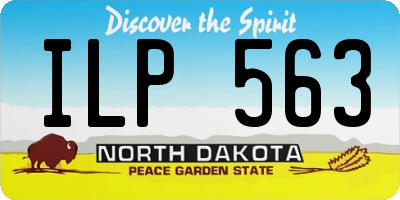 ND license plate ILP563