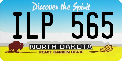 ND license plate ILP565