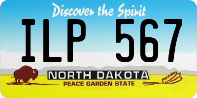 ND license plate ILP567