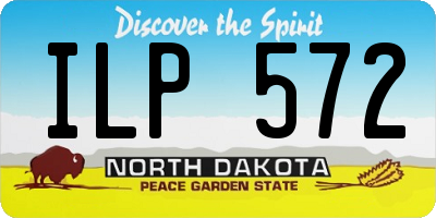ND license plate ILP572