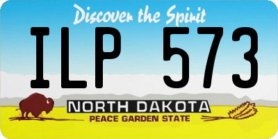 ND license plate ILP573