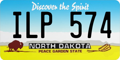 ND license plate ILP574