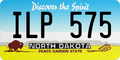 ND license plate ILP575