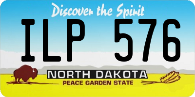 ND license plate ILP576