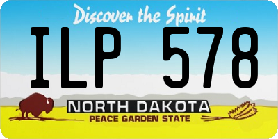 ND license plate ILP578