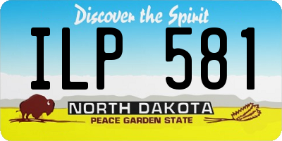 ND license plate ILP581
