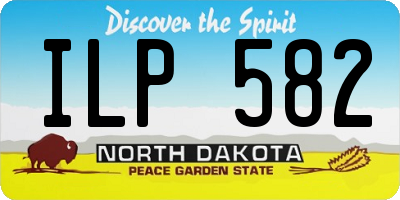 ND license plate ILP582