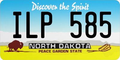 ND license plate ILP585