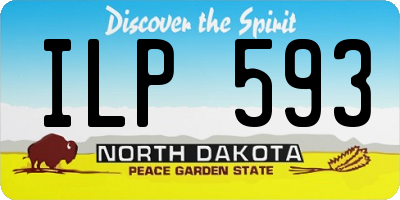 ND license plate ILP593