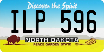 ND license plate ILP596