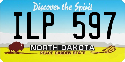 ND license plate ILP597