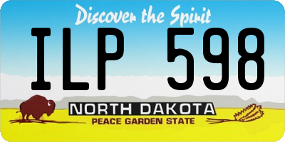 ND license plate ILP598
