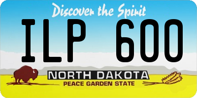 ND license plate ILP600