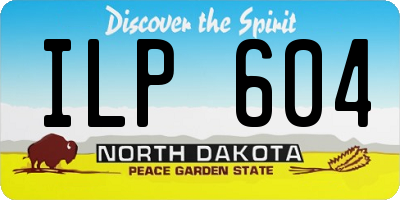 ND license plate ILP604