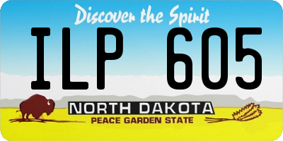 ND license plate ILP605