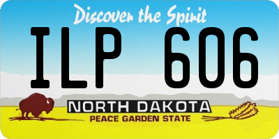 ND license plate ILP606