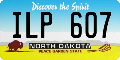 ND license plate ILP607