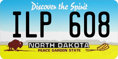 ND license plate ILP608