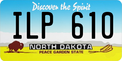ND license plate ILP610