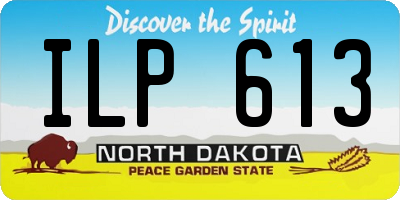 ND license plate ILP613
