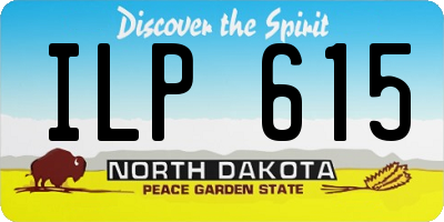 ND license plate ILP615