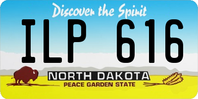 ND license plate ILP616
