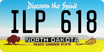 ND license plate ILP618
