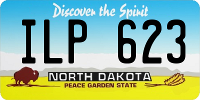 ND license plate ILP623