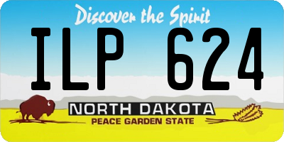 ND license plate ILP624