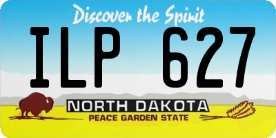ND license plate ILP627