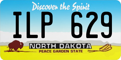 ND license plate ILP629