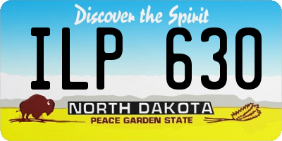 ND license plate ILP630