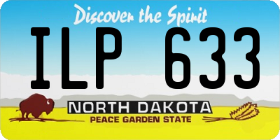 ND license plate ILP633
