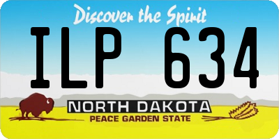 ND license plate ILP634