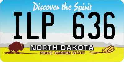 ND license plate ILP636